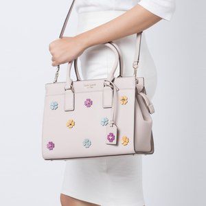 **SOLD** NWT Kate Spade Leather Flower Satchel